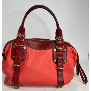 MZ Wallace Red Nylon Tote Shoulder Bag